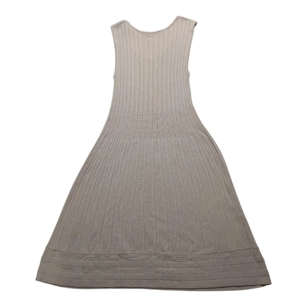 Tory Burch Sleeveless Knit Ribbed Sweater Dress Size Large